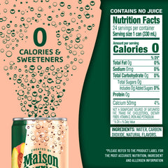 Maison Perrier Forever Peach bubbles close-up highlighting refreshing aroma.