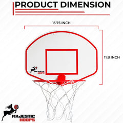 Majestic Hoops durable plastic construction for long-lasting play
