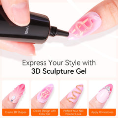 Two 15g tubes offering 30g total gel for long-lasting sculpting