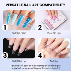 Makartt Gel Base Coat application under swatch demonstrates smooth layer before polish.