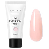 Makartt HEMA-Free poly nail gel peach bottle for long-lasting extensions.
