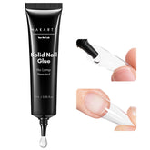 Makartt semi-solid nail glue bottle for secure press-on nail adhesion.