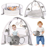 Mallify 5-in-1 XL baby gym hero; versatile setup supports growth and playful exploration.