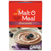 Malt-O-Meal Chocolate Hot Wheat Cereal pour - quick, comforting breakfast