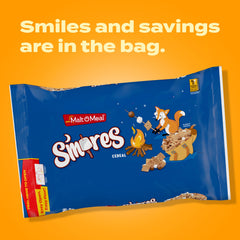 Chocolatey puffs provide a familiar campfire flavor in Malt-O-Meal S'mores cereal.