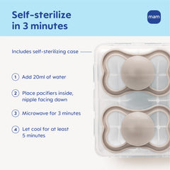Open shield of MAM Air pacifier with large air holes for breathability