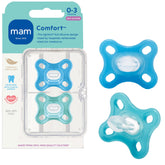 MAM Comfort pacifier nipple close-up for newborns gentle acceptance.
