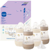 MAM Easy Start bottle front view with vented base for smoother feeding.