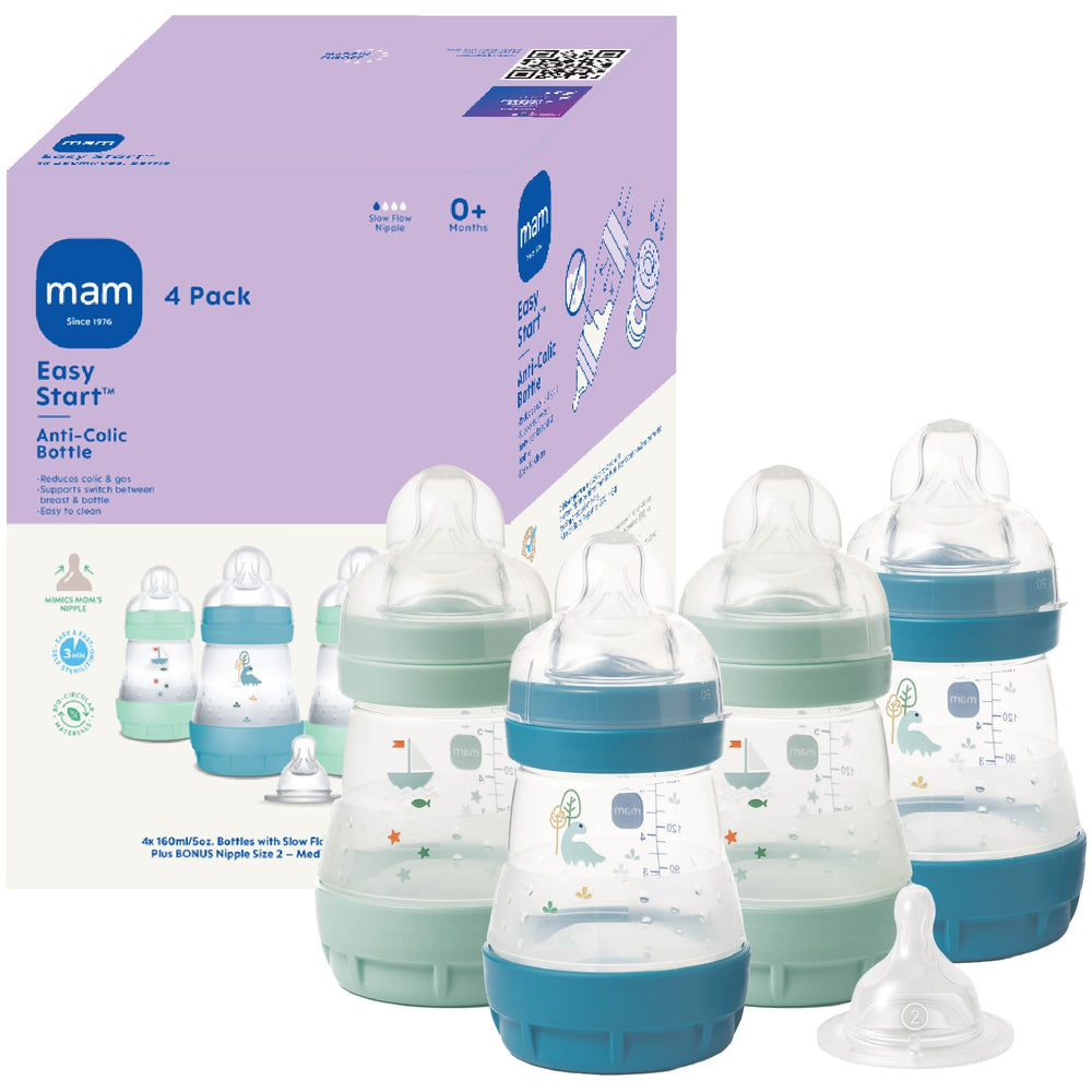 MAM Easy Start bottle with vented base for calmer feeds