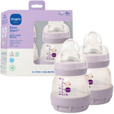 MAM Easy Start bottle with vented base reducing air intake during feeds.