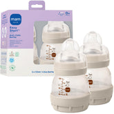 MAM Easy Start anti-colic bottle with wide neck supports easy transitions.