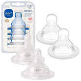 MAM fast-flow 3 nipple front view for steady feeding pace