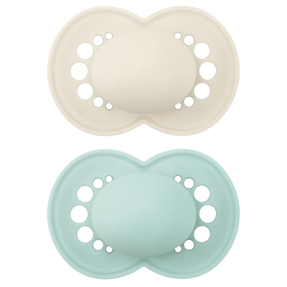 MAM Original matte pacifier with SkinSoft nipple for familiar latch and comfort.