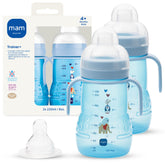 MAM Trainer + Sippy Cup 8oz nipple and spout aid gentle transition to sipping