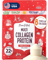 Mama Natural Multi Collagen bottle with unflavored powder for whole-body support