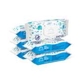 Mama Bear 99% Water Wipes packaging close-up showing gentle cleansing on the go