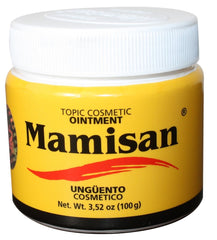 Applying Mamisan ointment on skin for gentle, comforting glide.