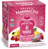 Mamma Chia Strawberry Lemonade Squeeze Snack in a 14 oz six-pack, ideal for on-the-go snacking.