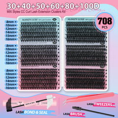 Mamzy Luxe CD Curl lashes closeup with natural lift and softness