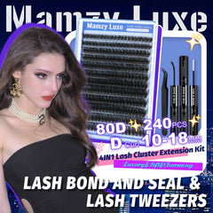 Mamzy Luxe lash glue bottle for secure, lasting adhesion.