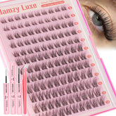 Mamzy Luxe short wispy clusters 8-14mm for natural-looking lashes