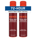 Mando Bourbon Leather invisible spray bottle for all-day odor control.