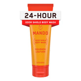 Mando Odor Shield bottle pour signaling odor-control during shower time
