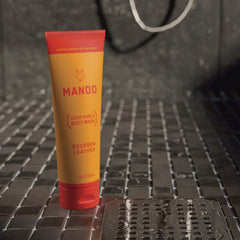Shower scene showing long-lasting odor control after washing
