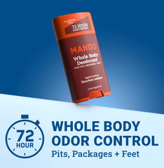 Mando pack-of-2 deodorant display, convenient for sharing or stocking up.