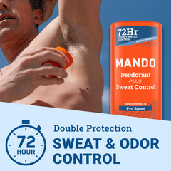 Mando Pro Sport duo-pack front view highlighting value and long-lasting freshness