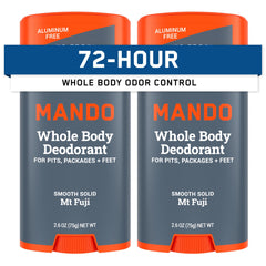 Mando Mt Fuji stick for whole body deodorant with long-lasting odor control.