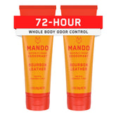 Mando whole body deodorant pack of two tubes for all-day odor protection