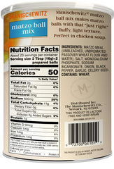 Manischewitz two-pack in resealable container for easy prep and freshness