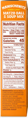 Manischewitz Matzo Ball Soup Mix prep-steps shows simple instructions for fluffy matzo balls.