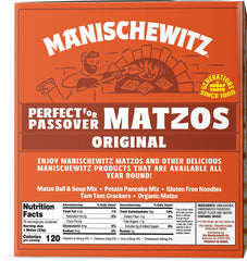 Manischewitz Passover matzo with two ingredients for simple snacks.