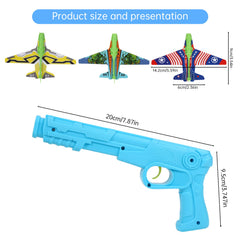 Manmel ten foam gliders in flight.