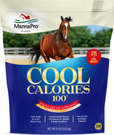 Manna Pro Cool Calories 100 bag front; easy storage for daily feeding.