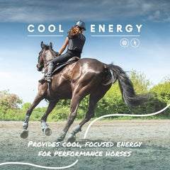 Manna Pro Cool Calories 100 powder ready to measure for daily use.
