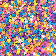 Manvscakes spring sprinkles brighten cereal treats and hot cocoa.