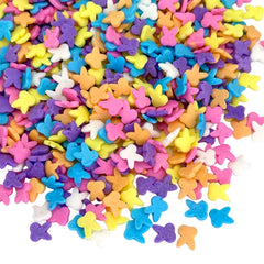 Manvscakes 2.7 oz sprinkle mix adds color to chocolate desserts.