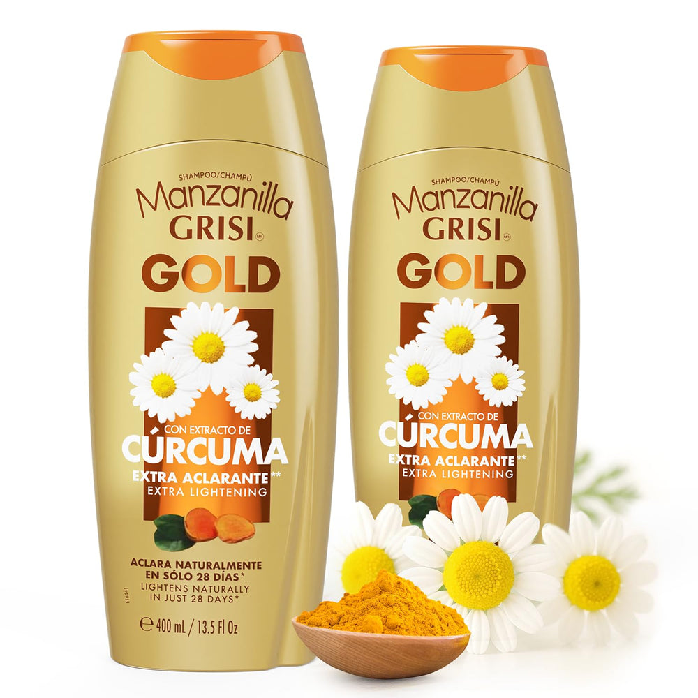 Grisi Manzanilla Gold bottle pour highlights gentle brightening for sun-kissed hair