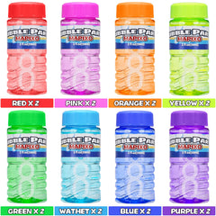 Mapixo eight-color bubble bottles ready for outdoor summer fun