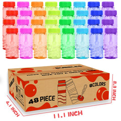 MAPIXO bubble bottles with leak-proof helix cap for mess-free play