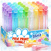 Mapixo paw print bubble wands with display box for mess-free setup