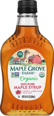 Maple Grove Farms syrup pouring bottle ideal for breakfast drizzles