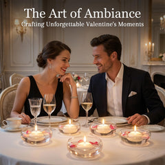MAQIHAN floating candle in a bowl creates a serene water-lit ambiance.