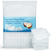 MAQIHAN soap base clear 2lb bar showing clarity for melt-and-pour projects