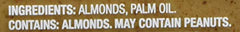 Close-up of MaraNatha label highlighting unsalted gluten-free features
