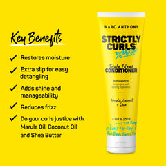 Marc Anthony Strictly Curls conditioner dispense demonstrates easy application