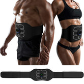 MarCoolTrip MZ Abs Stimulator belt on abdomen supports core toning at home.